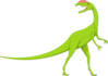 Green And Pink Long Neck Dinosaur Clip Art